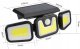 Blow 67-495# Lampa uliczna solarna 3 reflektory + czujnik 6