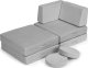 Ecotoys Sofa modułowa duża składana dla dzieci DIY 8 miękkich poduch - szara ECOTOYS 5