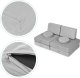 Ecotoys Sofa modułowa duża składana dla dzieci DIY 8 miękkich poduch - szara ECOTOYS 9