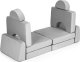 Ecotoys Sofa składana modułowa dla dzieci duża 2 osobowa DIY 10 miękkich poduch - szara ECOTOYS 4