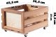 Kadax KADAX Skrzynka Na Płyty 45x28cm Winylowe Pojemnik Stojak Winyle Na Kółkach 2