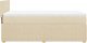 vidaXL Łóżko kontynentalne z materacem, kremowe, tkanina, 80x200 cm 7
