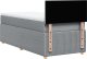 vidaXL Łóżko kontynentalne z materacem, jasnoszare, tkanina, 80x200 cm 8