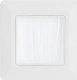 InLine InLine® Wall frame with brush pass, for TV, white RAL9010 1