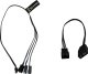 Alphacool Alphacool Digital RGB LED Y-Kabel 3-fach mit JST-Stecker, schwarz - 30cm 1