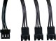 Alphacool Alphacool Digital RGB LED Y-Kabel 3-fach mit JST-Stecker, schwarz - 30cm 2