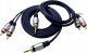 Kabel Vitalco Przyłącze JKD10 wtyk 3,5 2xwtyk RCA 20m JACK cinch 12
