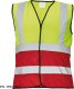 CERVA LYNX DUO - kamizelka odblaskowa KOLOROWA z kontrastowym kolorem u dołu - żółty/czerwony 2XL 5