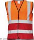CERVA LYNX DUO - kamizelka odblaskowa KOLOROWA z kontrastowym kolorem u dołu - żółty/czerwony 2XL 6