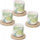 Orion Zestaw 4 filiżanek Bali Coffee 4 materiał porcelana 1