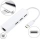 HUB USB Reagle HUB USB-C do 3 x USB 2.0 / ethernet RJ45 karta sieciowa adapter internet 3