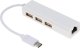 HUB USB Reagle HUB USB-C do 3 x USB 2.0 / ethernet RJ45 karta sieciowa adapter internet 6