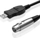 Adapter USB ACCU-CABLE XLR kabel mikrofonowy interfejs pod USB PC 3m przejściówka audio cannon xlr 2
