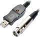 Adapter USB ACCU-CABLE XLR kabel mikrofonowy interfejs pod USB PC 3m przejściówka audio cannon xlr 4