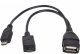 Adapter USB Vention Kabel micro USB męski do USB 2.0 żeński OTG + zasilanie micro USB żeński 2