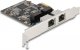 Karta sieciowa Delock DeLOCK PCIE x1 to 2x RJ45 Gbit, network camera 1