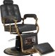 Activeshop Gabbiano fotel barberski Boss HD Old Leather czarny 1