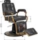 Activeshop Gabbiano fotel barberski Boss HD Old Leather czarny 6