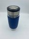 Emsa Emsa Tea Mug thermal tea mug 0.4 liters (blue/transparent, glass, screw cap) 13