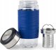 Emsa Emsa Tea Mug thermal tea mug 0.4 liters (blue/transparent, glass, screw cap) 3