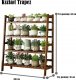Springos Wielopoziomowa, trapezowa półka, stojak na kwiaty/ Kwietnik 3-poziomowy, 100 cm 2