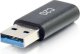 Adapter USB C2G C2G USB C to USB Adapter - SuperSpeed USB Adapter - 5Gbps - F/M - USB-Adapter - 24 pin USB-C (W) umkehrbar zu USB Typ A (M) - USB 3.0 - geformt - Schwarz 1