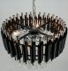 Lampa wisząca Mdeco Elem Toledo 6260/4 8C BL lampa wisząca zwis 4x40W E14 chrom/transparentna/czarna 4