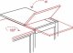 SIGNAL MEBLE Stół rozkładany kwadratowy FLIP 80(160)x80 dąb artisan/czarny 6