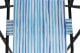 Enero Krzesło turystyczne z podłokietnikami 52x44x75cm składane blue lines 5