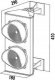 Dymo Semafor CAME PSSRV1 (2-komorowy: czerwone-zielone) 230V (001PSSRV1) 3