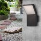 Kinkiet LVT LVT Lagos 7925 kinkiet lampa ścienna ogrodowa IP54 1x12W LED 4000K 840lm z czujnikiem ruchu czarny/biały 14