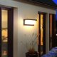 Kinkiet LVT LVT Lagos 7925 kinkiet lampa ścienna ogrodowa IP54 1x12W LED 4000K 840lm z czujnikiem ruchu czarny/biały 26