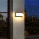 Kinkiet LVT LVT Lagos 7925 kinkiet lampa ścienna ogrodowa IP54 1x12W LED 4000K 840lm z czujnikiem ruchu czarny/biały 27
