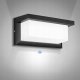 Kinkiet LVT LVT Lagos 7925 kinkiet lampa ścienna ogrodowa IP54 1x12W LED 4000K 840lm z czujnikiem ruchu czarny/biały 5