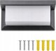 Kinkiet LVT LVT Lagos 7925 kinkiet lampa ścienna ogrodowa IP54 1x12W LED 4000K 840lm z czujnikiem ruchu czarny/biały 7