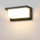 Kinkiet LVT LVT Lagos 7925 kinkiet lampa ścienna ogrodowa IP54 1x12W LED 4000K 840lm z czujnikiem ruchu czarny/biały 8