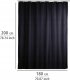 Kleine Wolke Zasłona prysznicowa, tekstylna, kolor czarny, 180x200 cm, WENKO 8