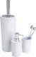 Wenko Pojemnik na szczotkę CONI WHITE + szczotka WC, WENKO 3