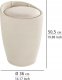 Kosz na pranie Wenko Pufa CANDY BEIGE - kosz na pranie, 2 w 1, WENKO 2