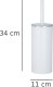 Wenko Pojemnik na szczotkę INCA WHITE + szczotka WC, WENKO 2