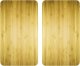 Wenko Szklane płyty ochronne WOODEN LOOK na kuchenkę – 2 sztuki, WENKO 1