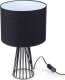 Home Styling Collection Lampa stołowa z czarnym abażurem, 30 cm 1