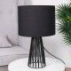 Home Styling Collection Lampa stołowa z czarnym abażurem, 30 cm 1