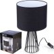 Home Styling Collection Lampa stołowa z czarnym abażurem, 30 cm 6