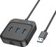 HUB USB Hoco HOCO adapter HUB 4w1 USB A HB35 1,2 m czarny 8