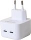 Ładowarka Maxximus ŁADOWARKA SIECIOWA MX THUNDER PD 35W, 2xUSB-C, WHITE / BIAŁY 4