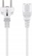 Kabel zasilający Goobay Goobay IEC Cord, 2 m, White, 2 m, Power plug type F, C13 coupler, H05VV-F3G, 250 V 1