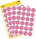AVERY Avery 3117 Ø 18 mm, Lille format, uden belægning, 96 Etiketter, pink pink 165x85x1mm (96stk) - (96 pce pr. blister emballage) 7