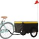 vidaXL vidaXL Przyczepka rowerowa, czarno-żółta, 45 kg, żelazo 2