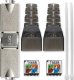 Qoltec Wtyk RJ45 beznarzędziowy STP | CAT6 | JACK PIN | T568B | T568A 7